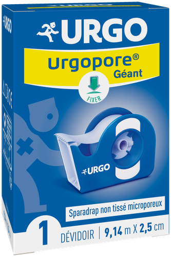 Image Urgo - Sparadrap microporeux 9,14m x 2,5cm